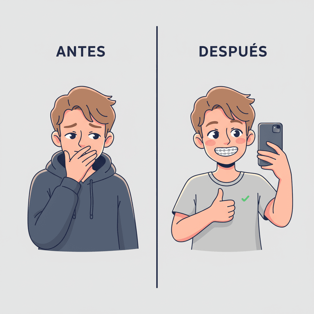 Transformación de vergüenza a orgullo: antes y después